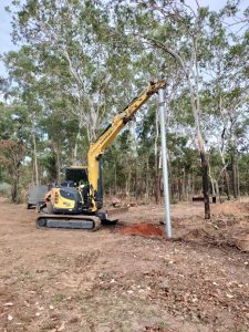 Power Pole Installation