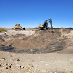 Dobson Excavations Dam Cleaning, Extending and Construction Dam Expanding Using Excavator