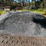 Blue Gravel for Construction of Driveways